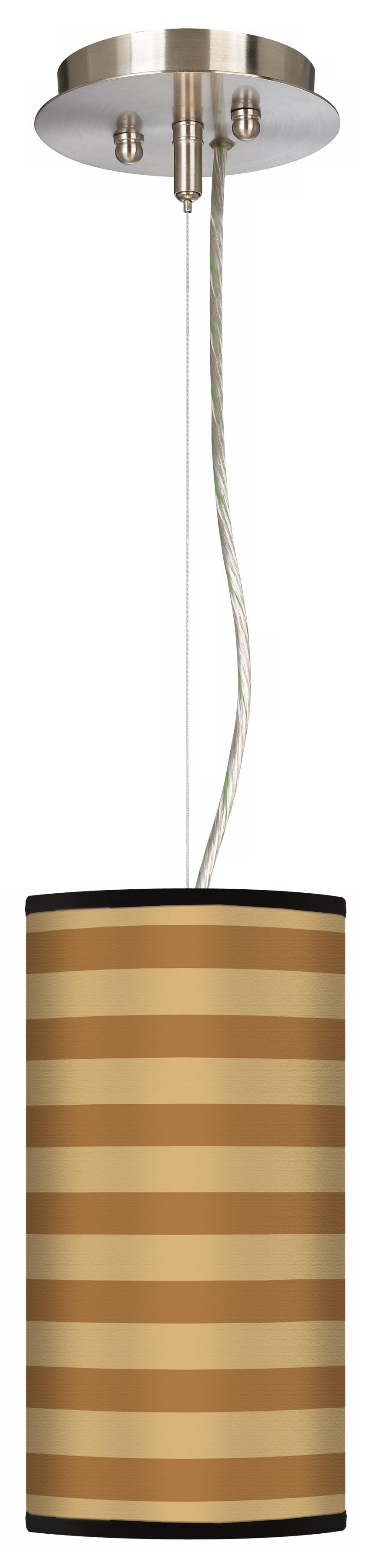 Butterscotch Parallels 6" Wide Mini Pendant Chandelier
