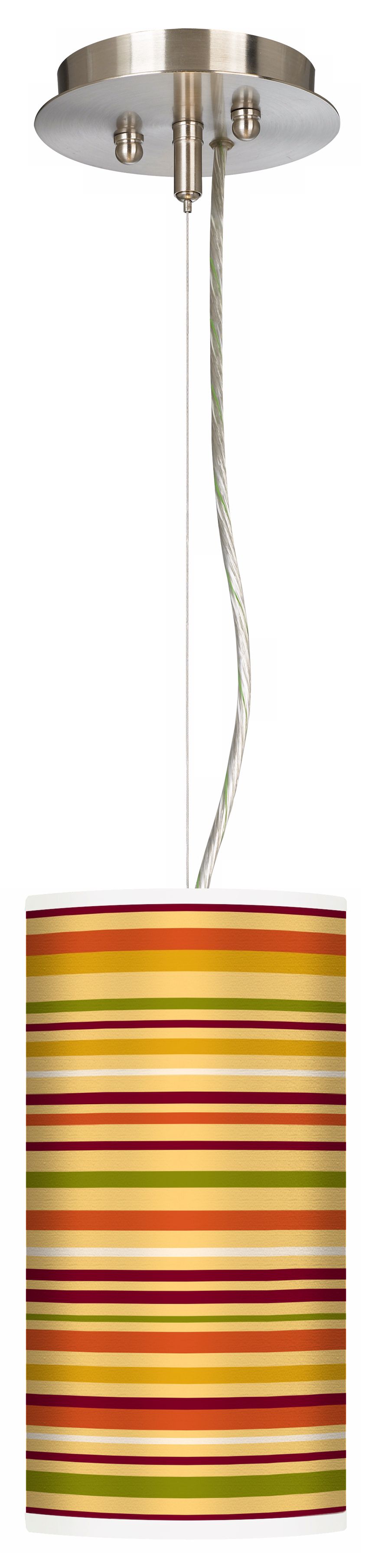 Stacy Garcia Harvest Stripe 6" Wide Mini Pendant Light