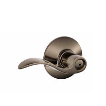 Accent Left-Right Privacy Satin Chrome Schlage Door Lever
