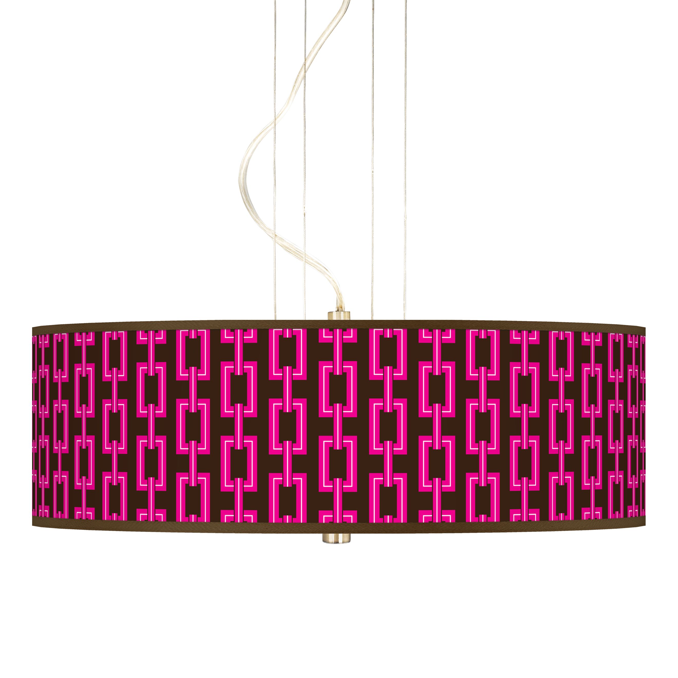 Chain Links 20" Wide 3-Light Pendant Chandelier
