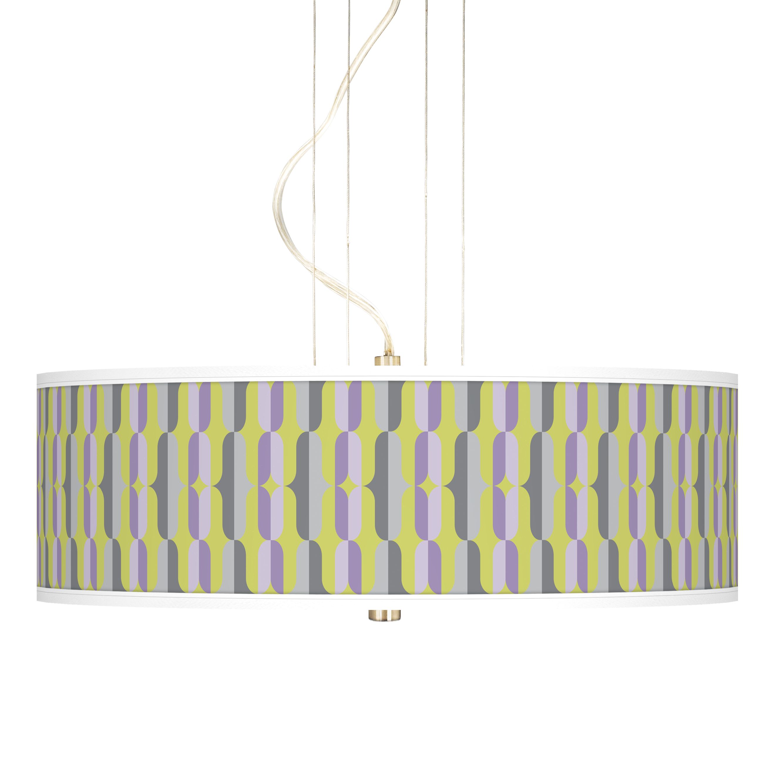 Side By Side 20" Wide 3-Light Pendant Chandelier