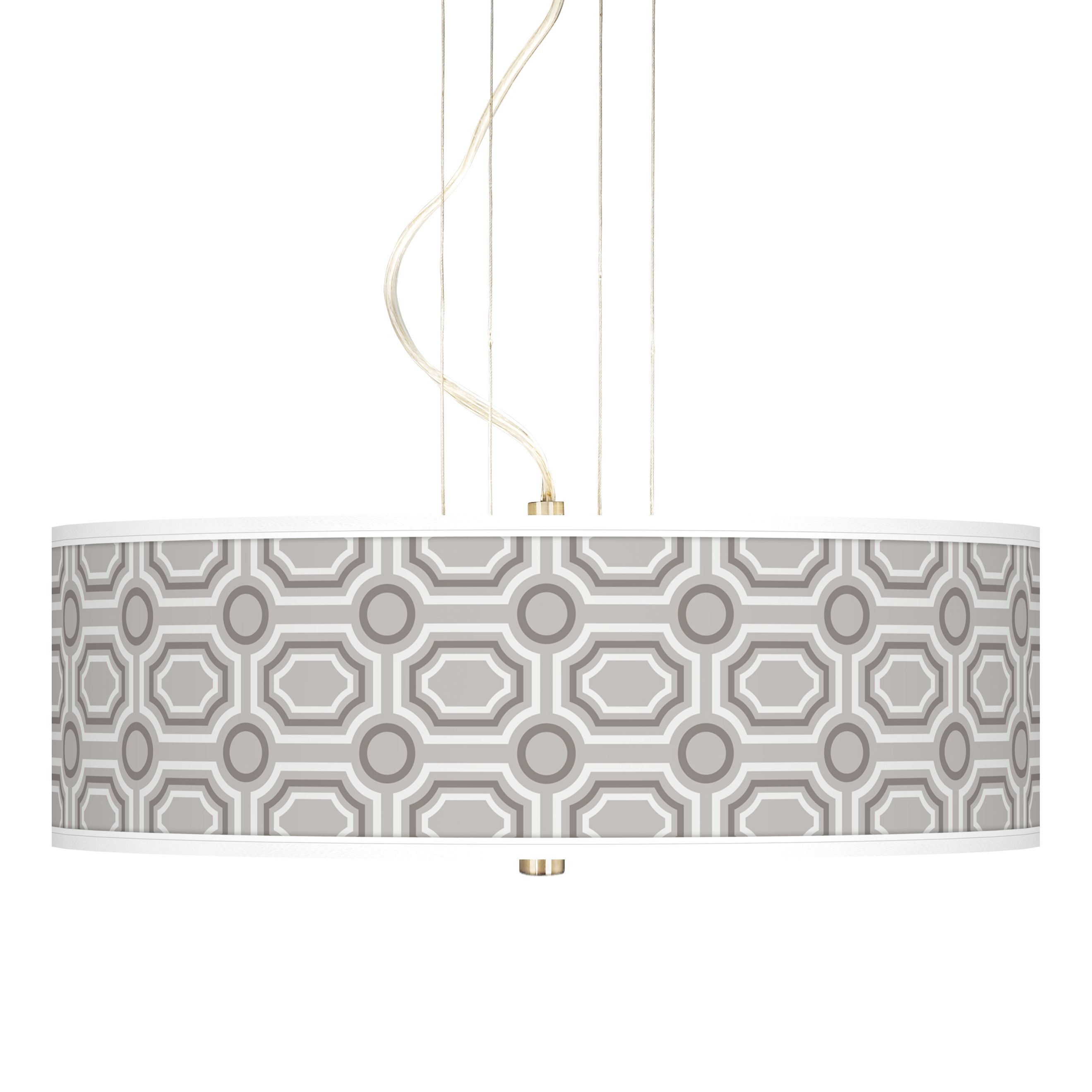 Luxe Tile 20" Wide 3-Light Pendant Chandelier