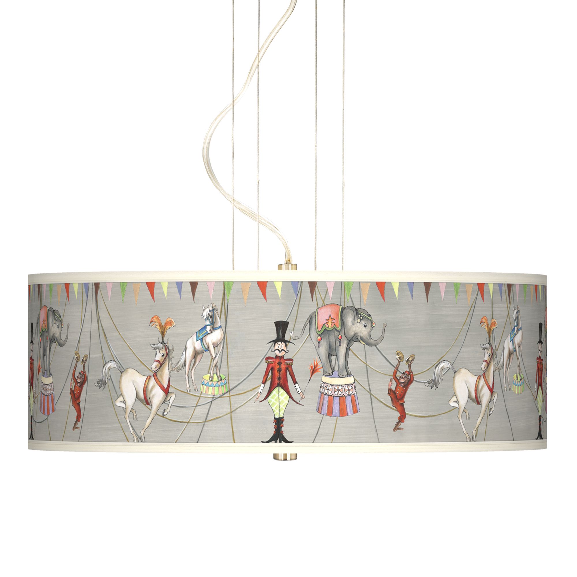 Circus Time Giclee 20" Wide Pendant Chandelier