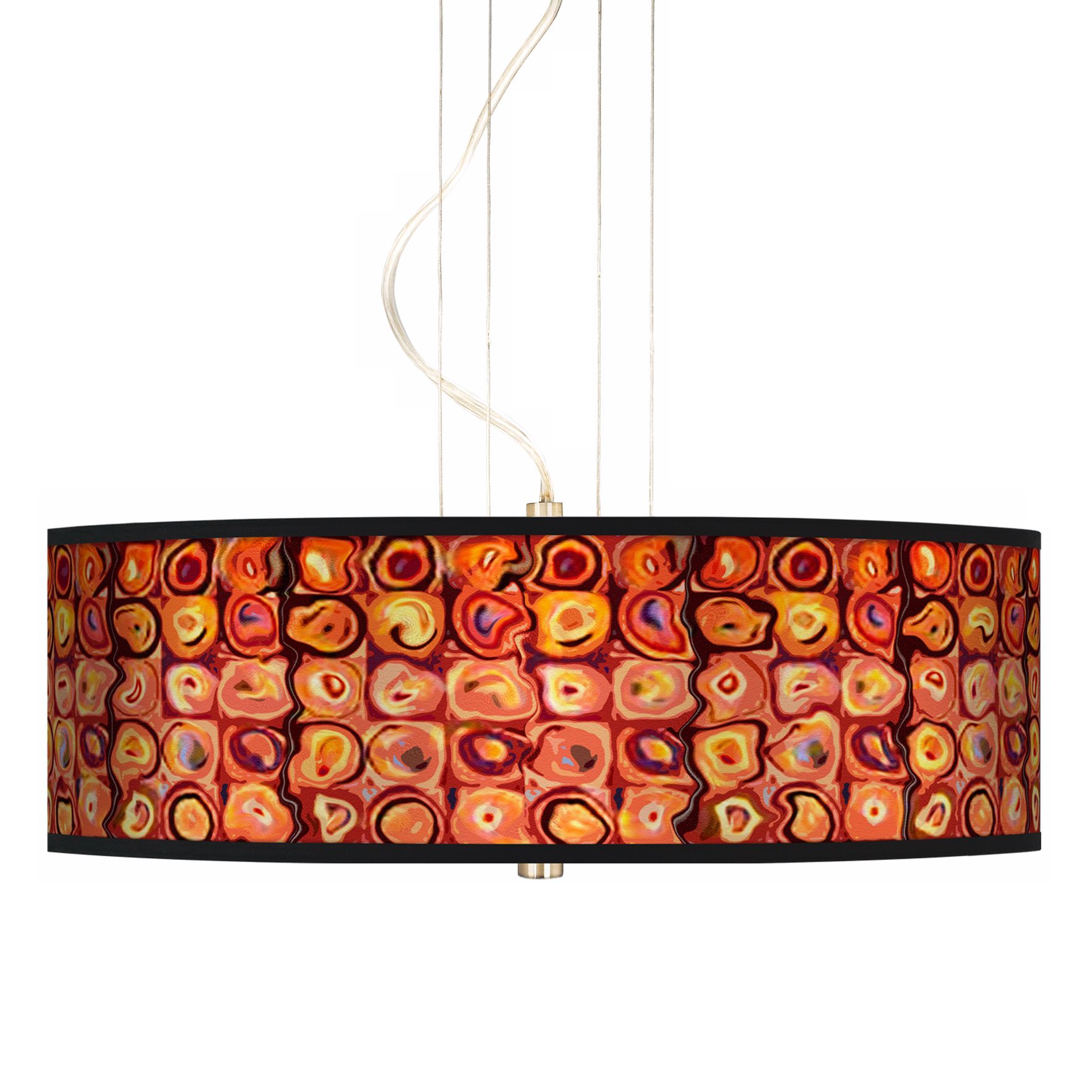 Vibrating Colors 20" Wide 3-Light Pendant Chandelier