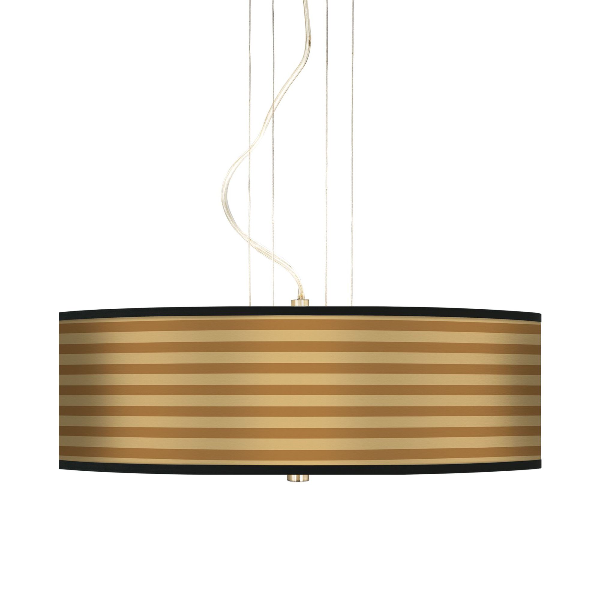 Butterscotch Parallels 20" Wide 3-Light Pendant Chandelier