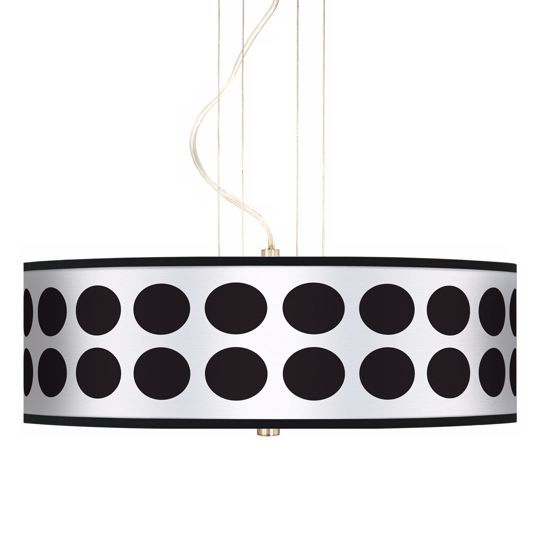 Black Orbs 20" Wide 3-Light Pendant Chandelier