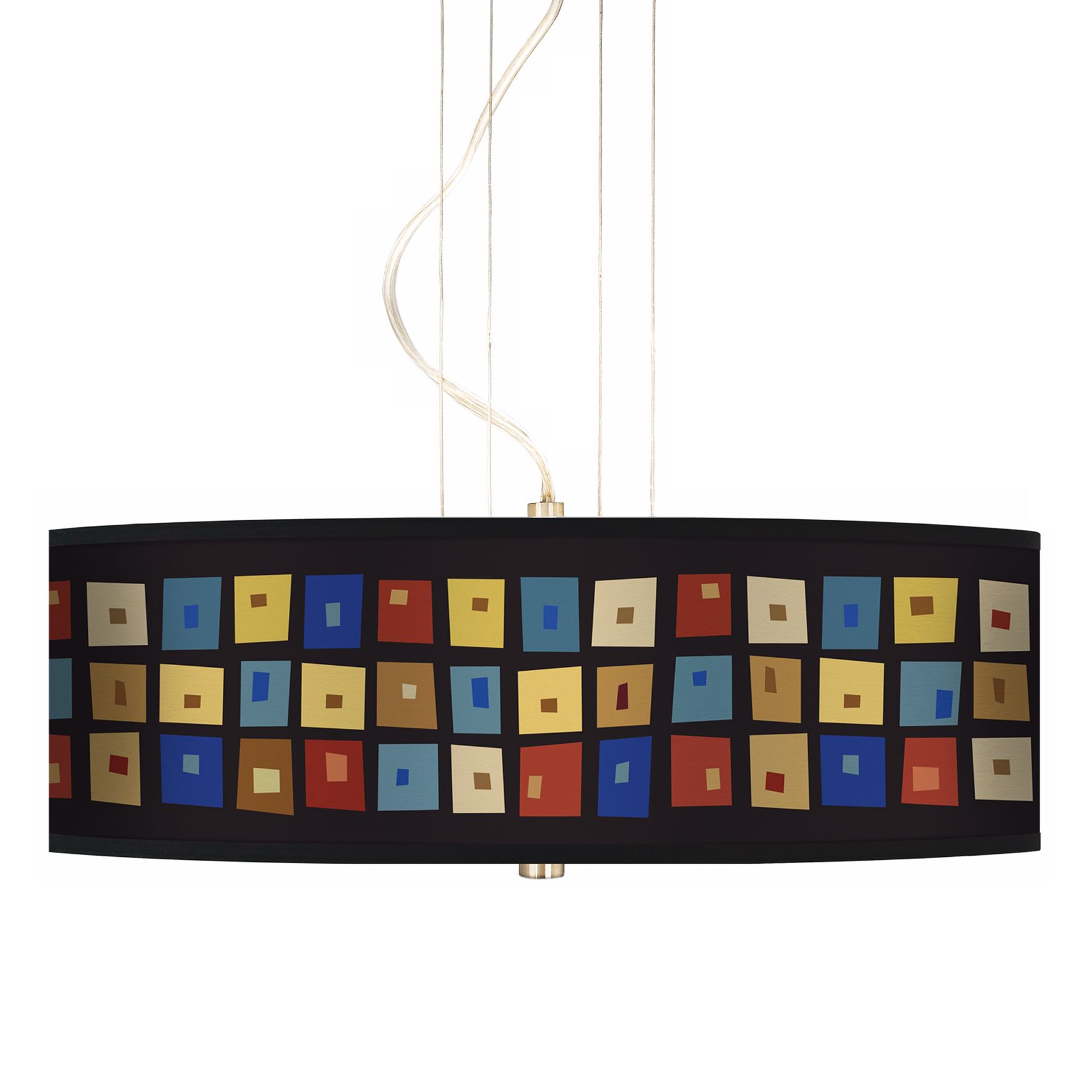 Palette Squares 20" Wide 3-Light Pendant Chandelier
