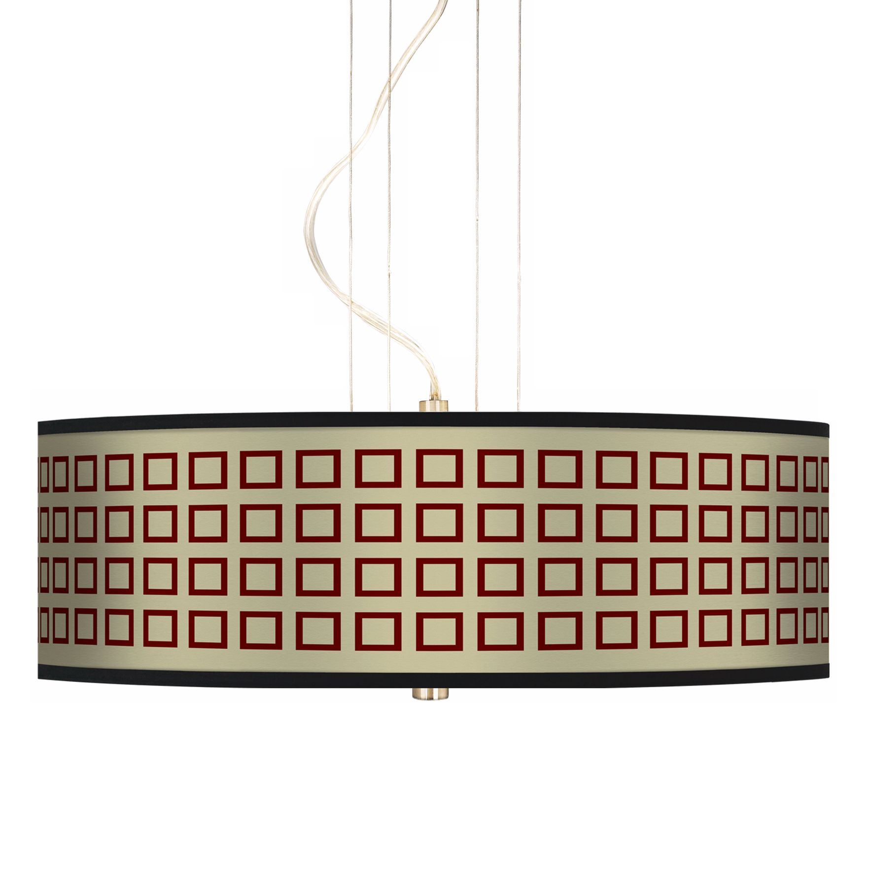 Simply Squares 20" Wide 3-Light Pendant Chandelier