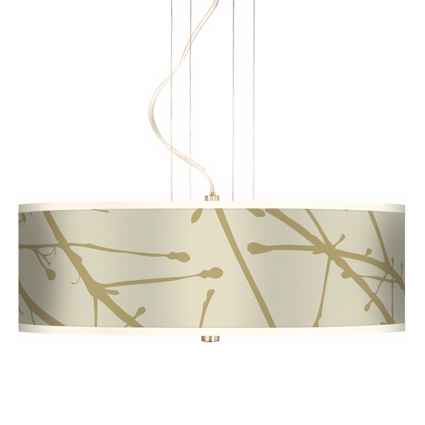Stacy Garcia Calligraphy Tree Birch Giclee Pendant Chandelier