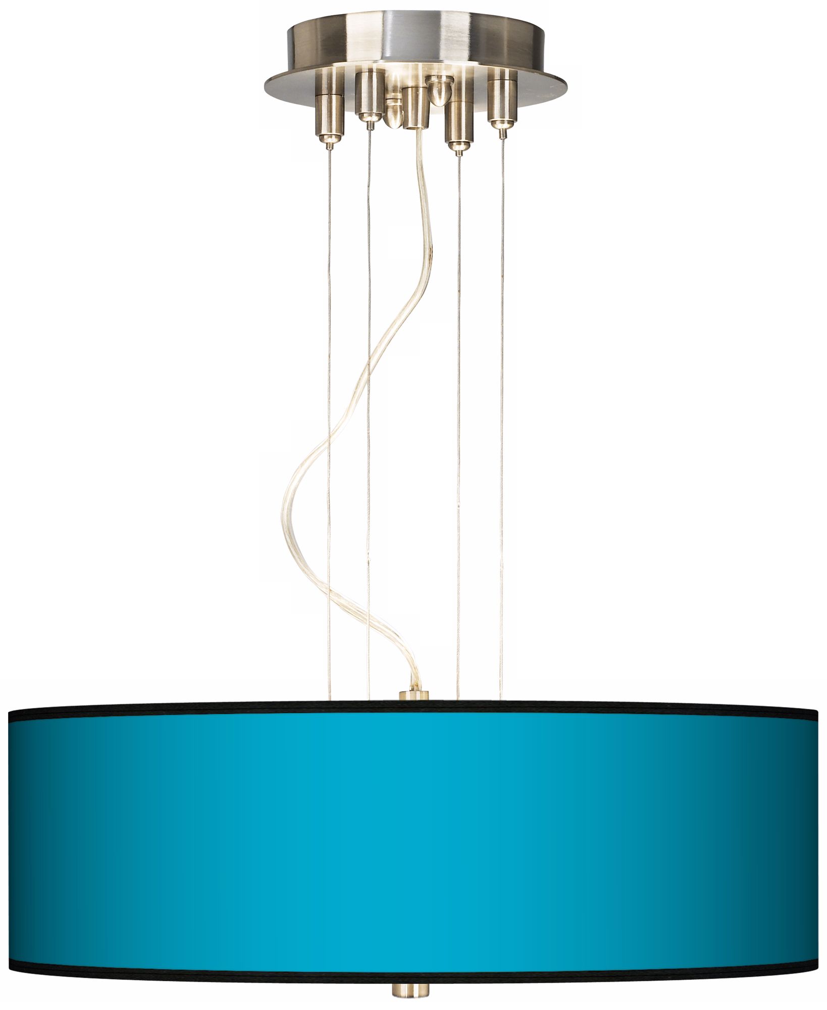 All Aqua 20" Wide Three Light Pendant Chandelier