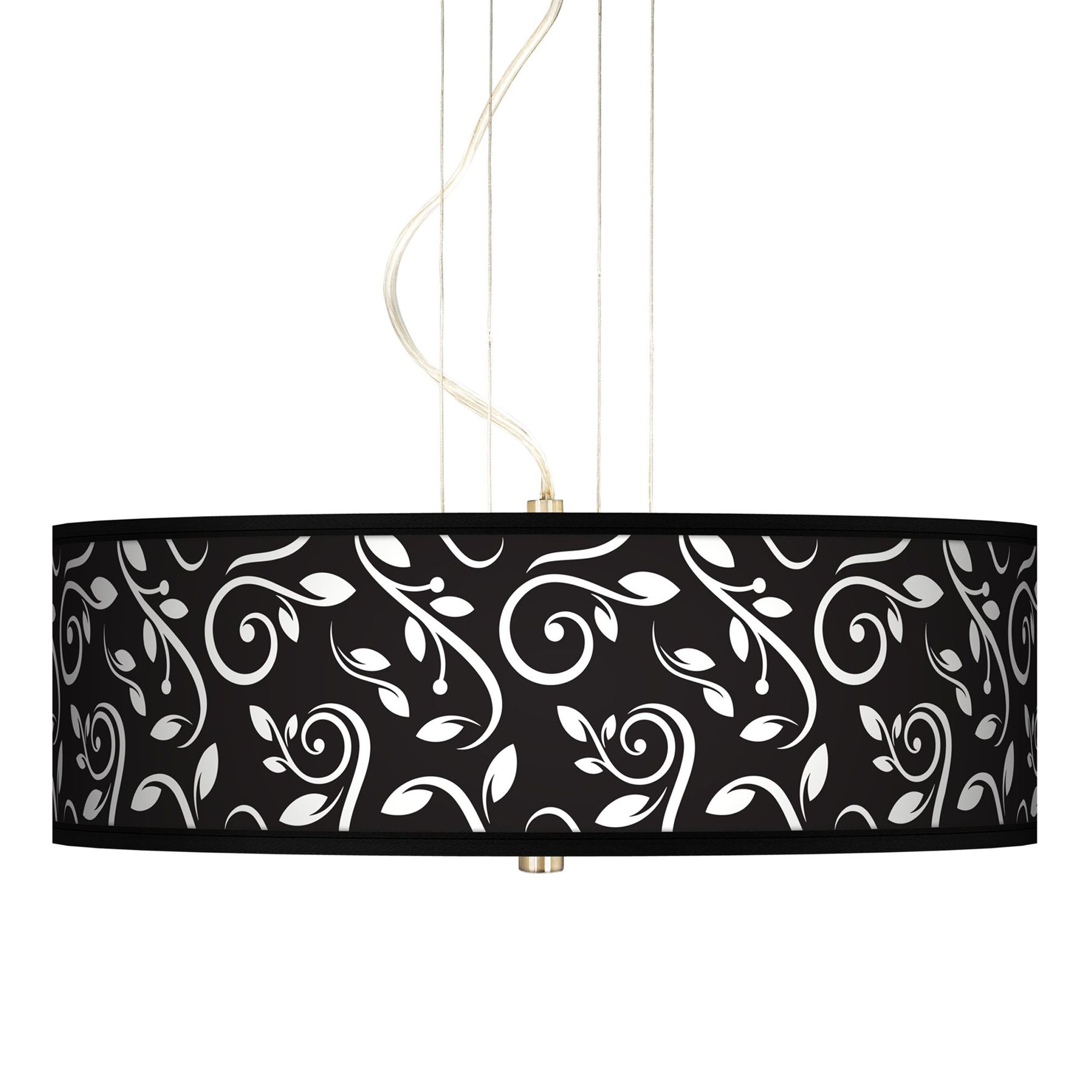 Swirling Vines 20" Wide 3-Light Pendant Chandelier