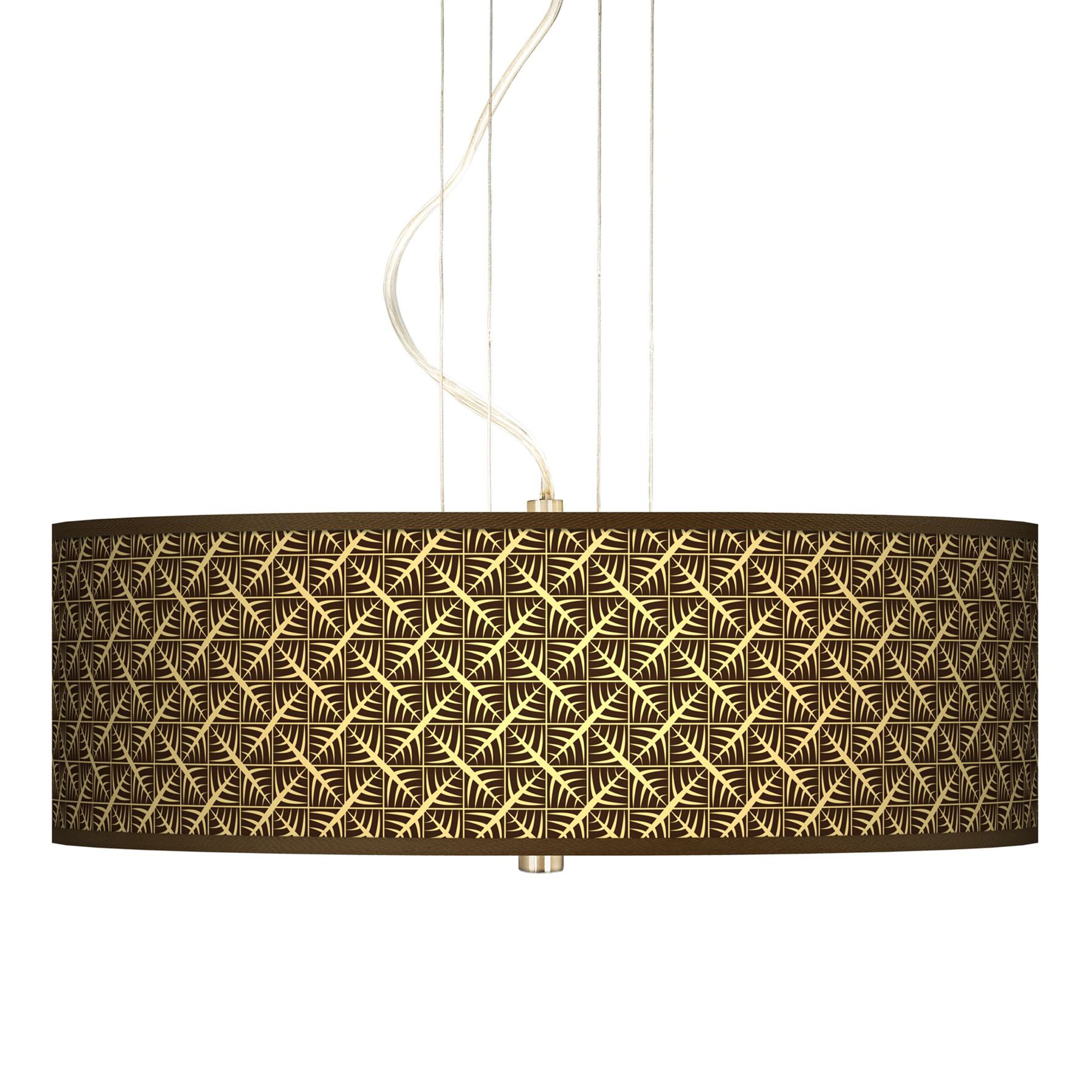 Tan Wailia 20" Wide 3-Light Pendant Chandelier
