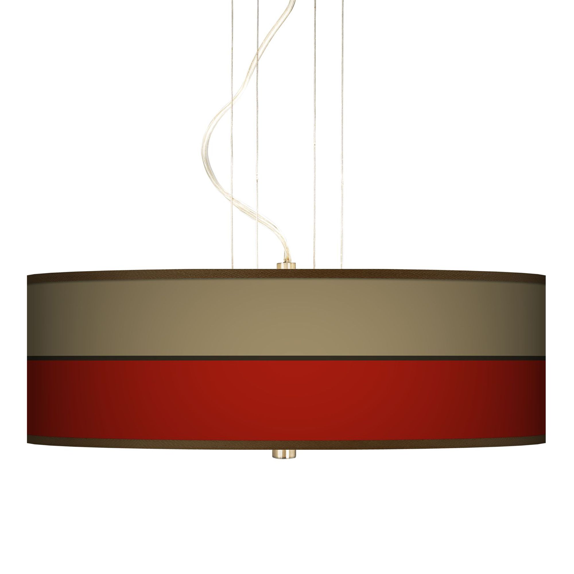 Empire Red 20" Wide 3-Light Pendant Chandelier