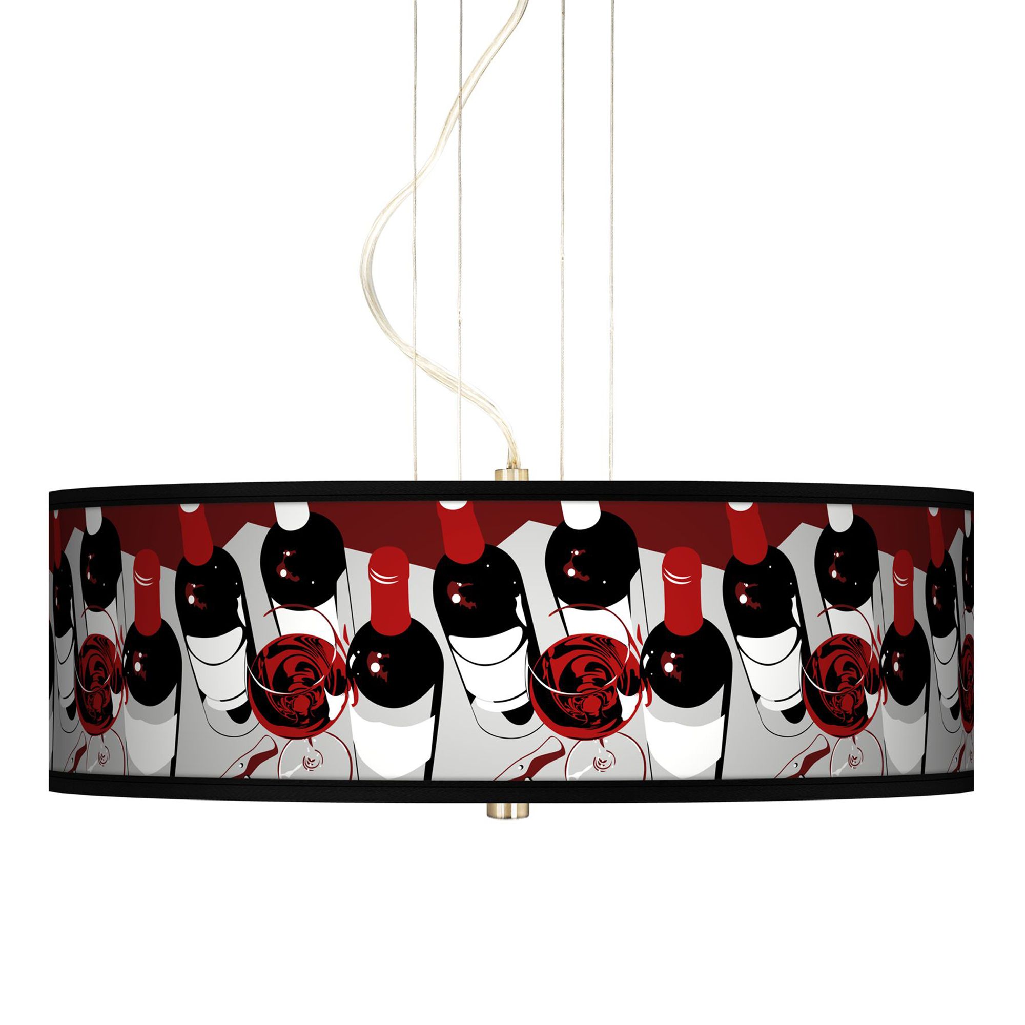 Vintage 20" Wide 3-Light Pendant Chandelier
