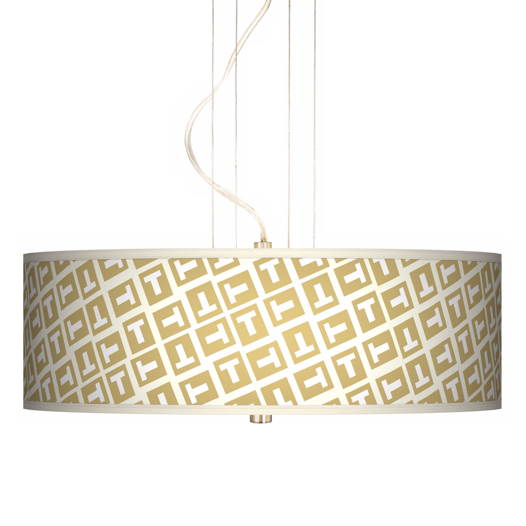 Tee Tumble 20" Wide 3-Light Pendant Chandelier