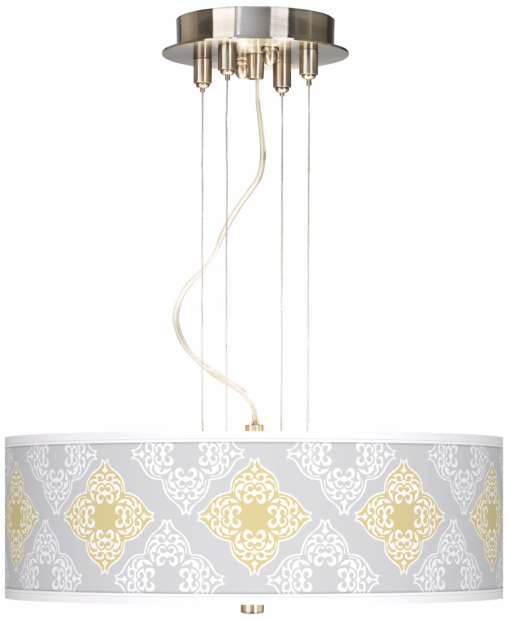 Aster Grey 20" Wide 3-Light Pendant Chandelier