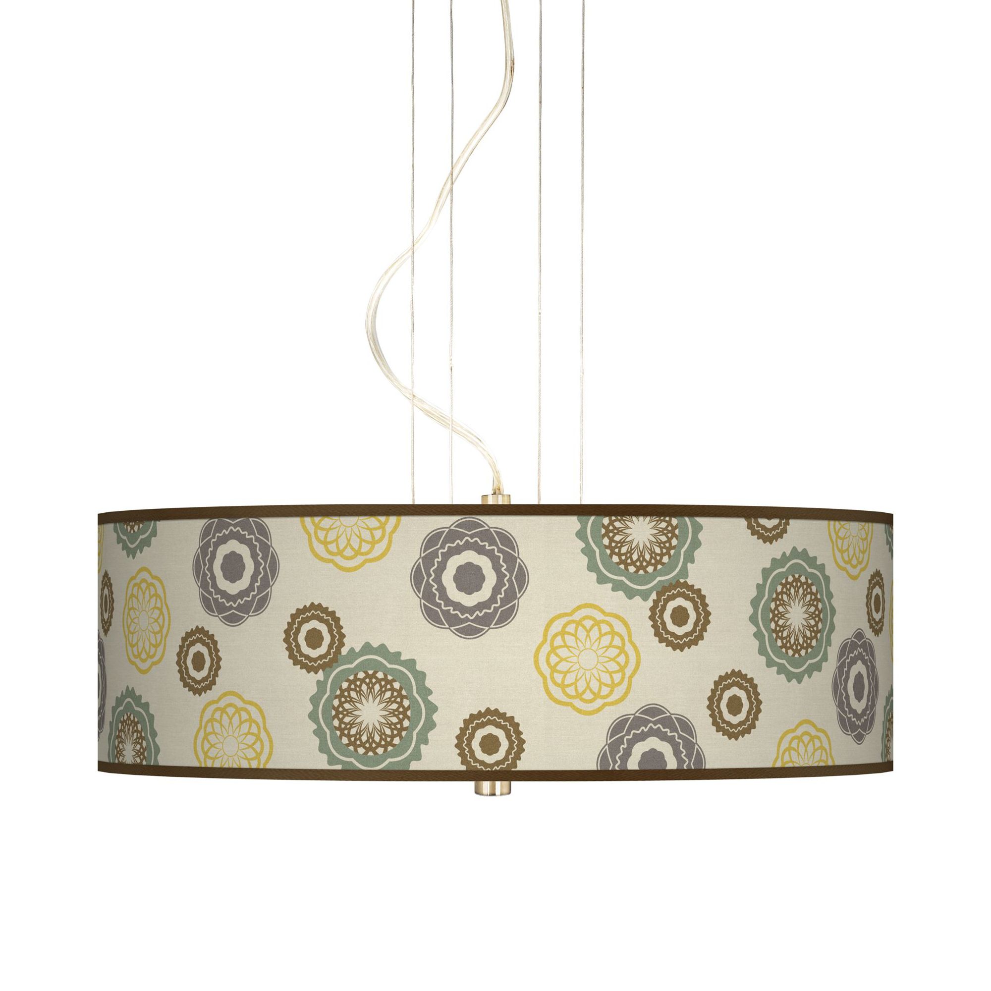 Ornaments Linen 20" Wide 3-Light Pendant Chandelier