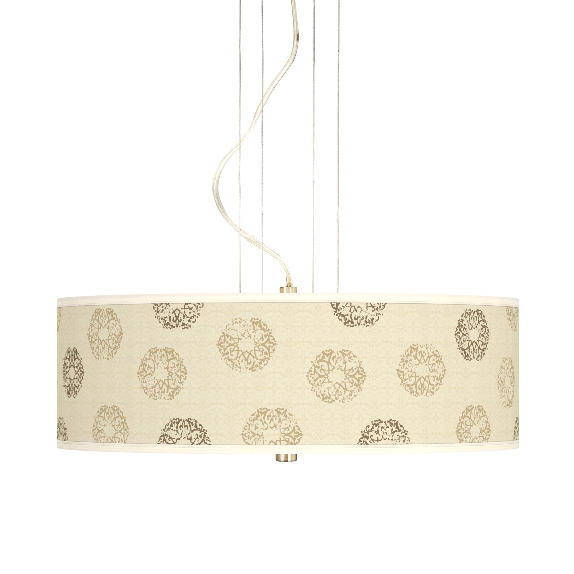 Sand Medallion Giclee 20" Wide Pendant Chandelier