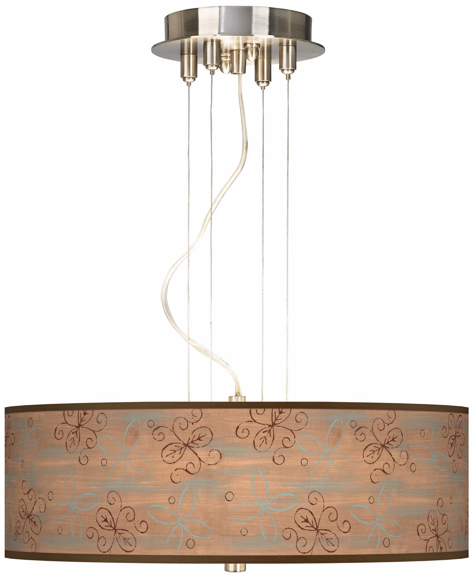 Cedar Lake Giclee 20" Wide 3-Light Pendant Chandelier