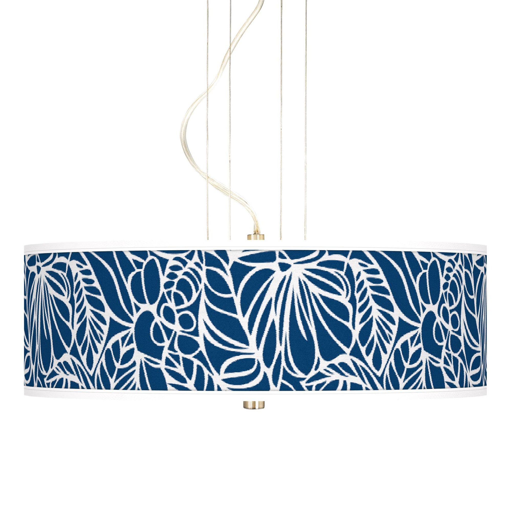 Jungle Rain Giclee 3-Light Pendant Chandelier