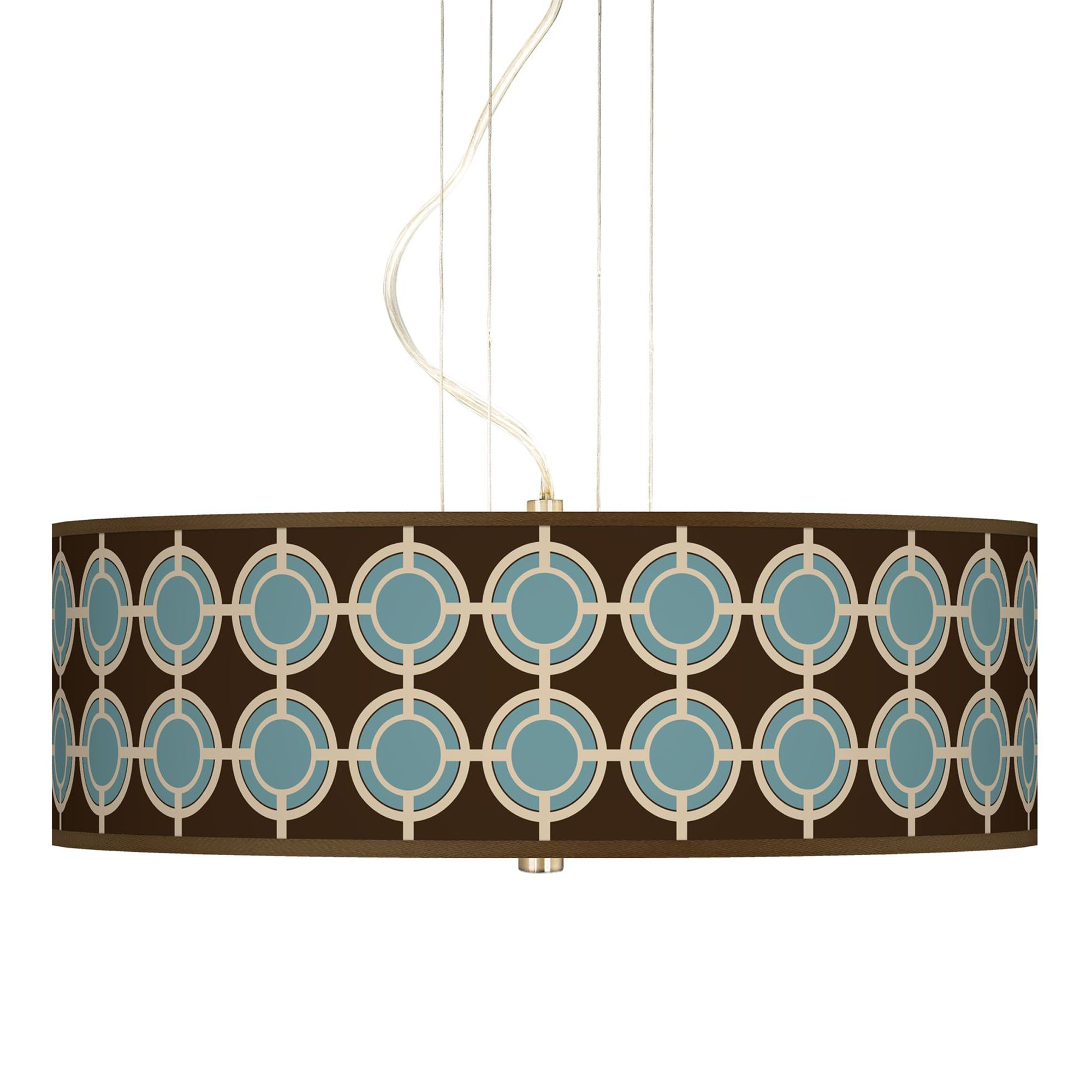 Stacy Garcia Porthole Giclee 3-Light Pendant Chandelier