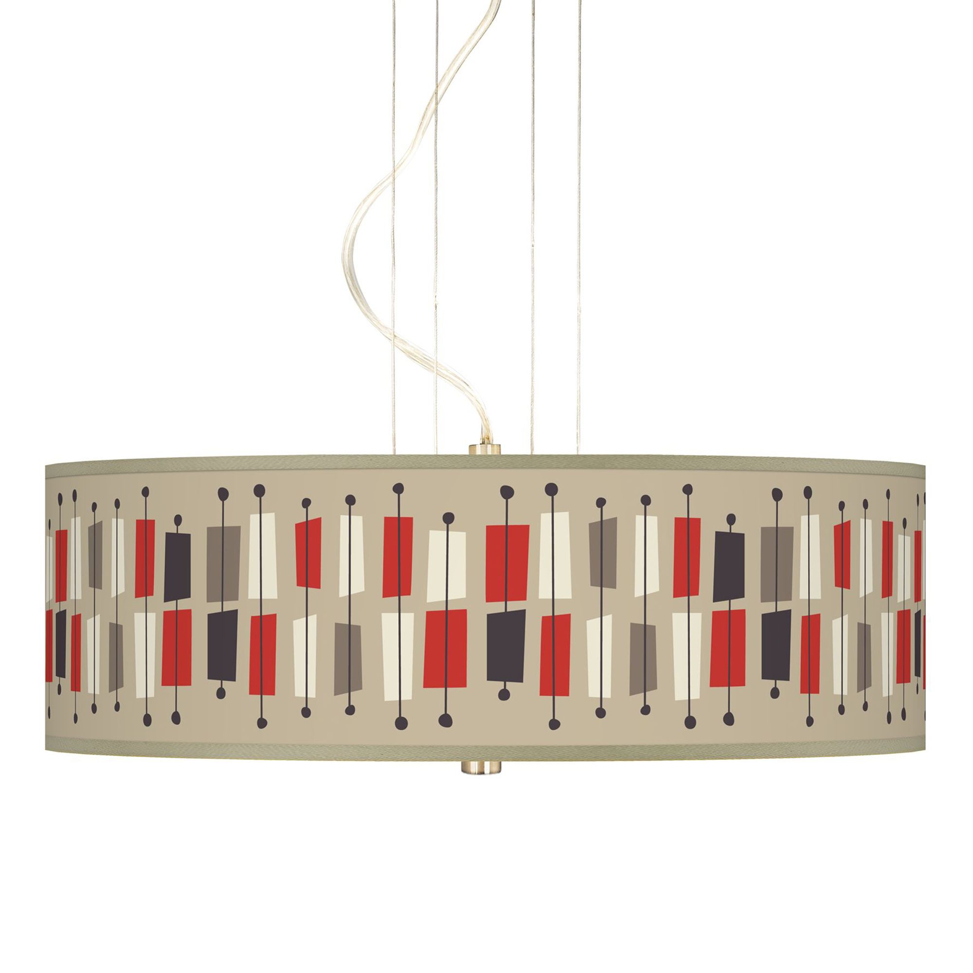 Bounce Giclee 20" Wide 3-Light Pendant Chandelier