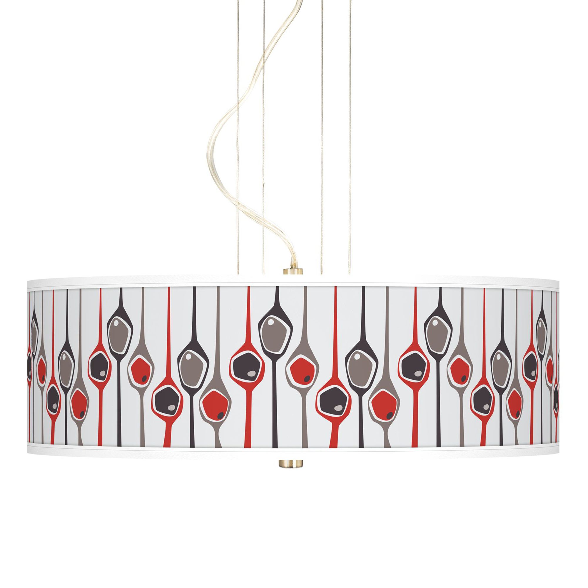 Shutter Giclee 20" Wide 3-Light Pendant Chandelier