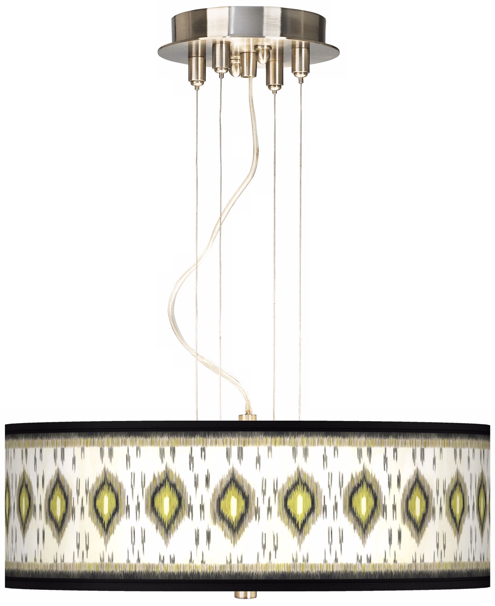 Desert Ikat Giclee 20" Wide Three Light Pendant Chandelier
