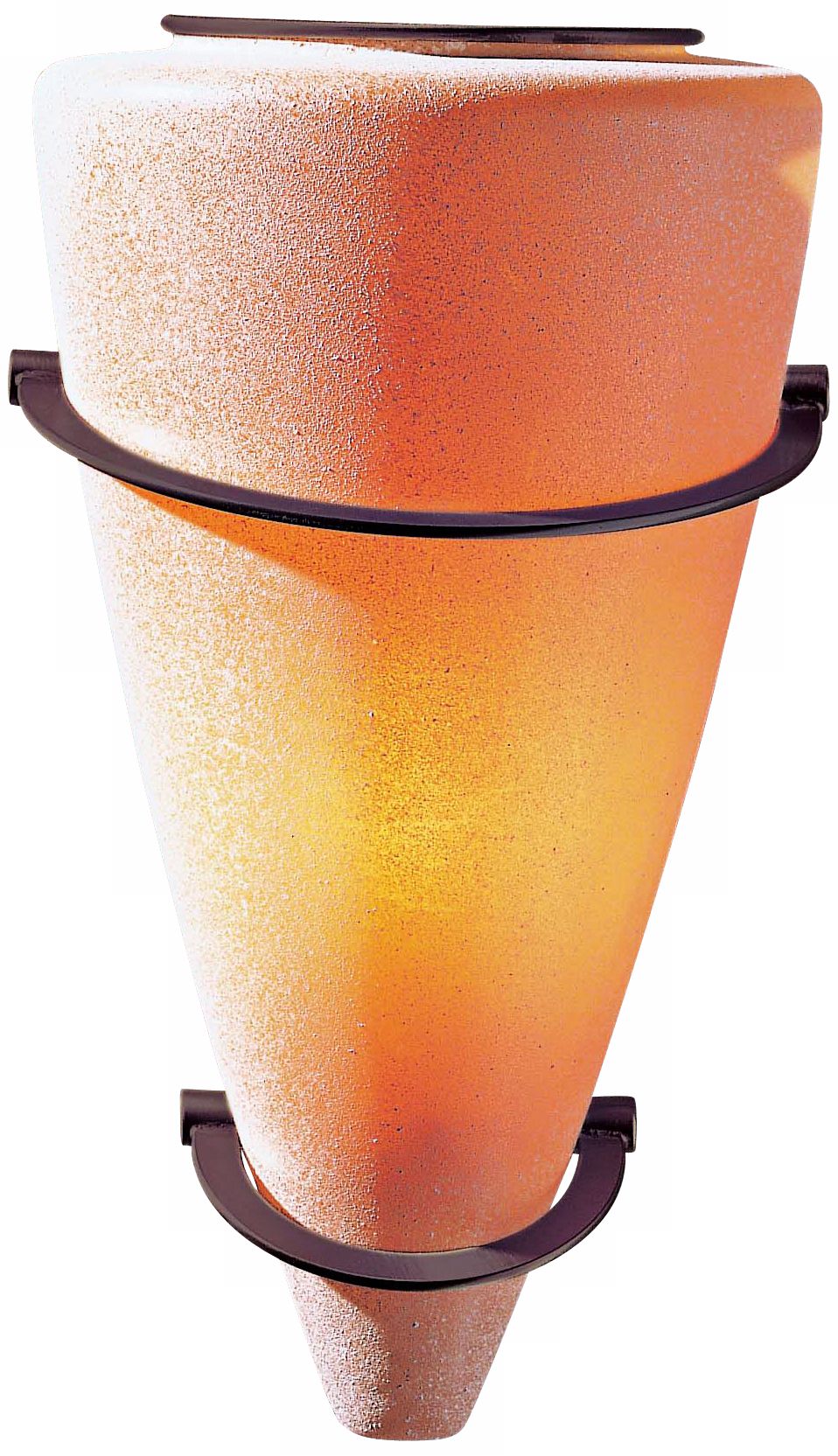 Holtkoetter Bronze Terracotta 11 ½” High Cone Wall Sconce