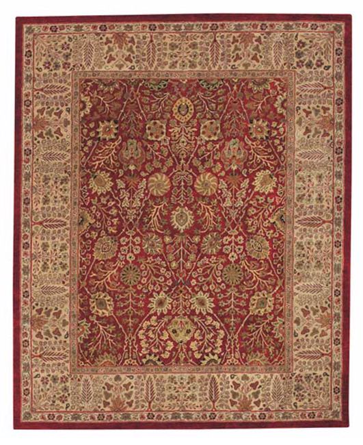 Coat of Arms Red Area Rug