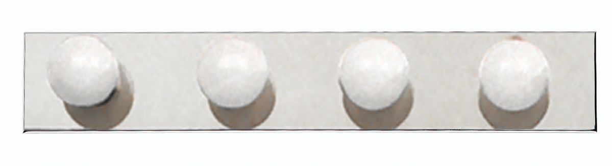 Chrome 24" Wide Bathroom Light Fixture