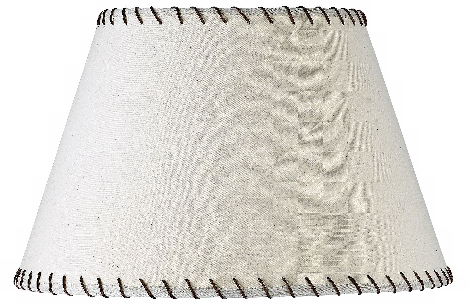 Empire Linen Brown Stitch Trim Shade 10x17x11 (Spider)