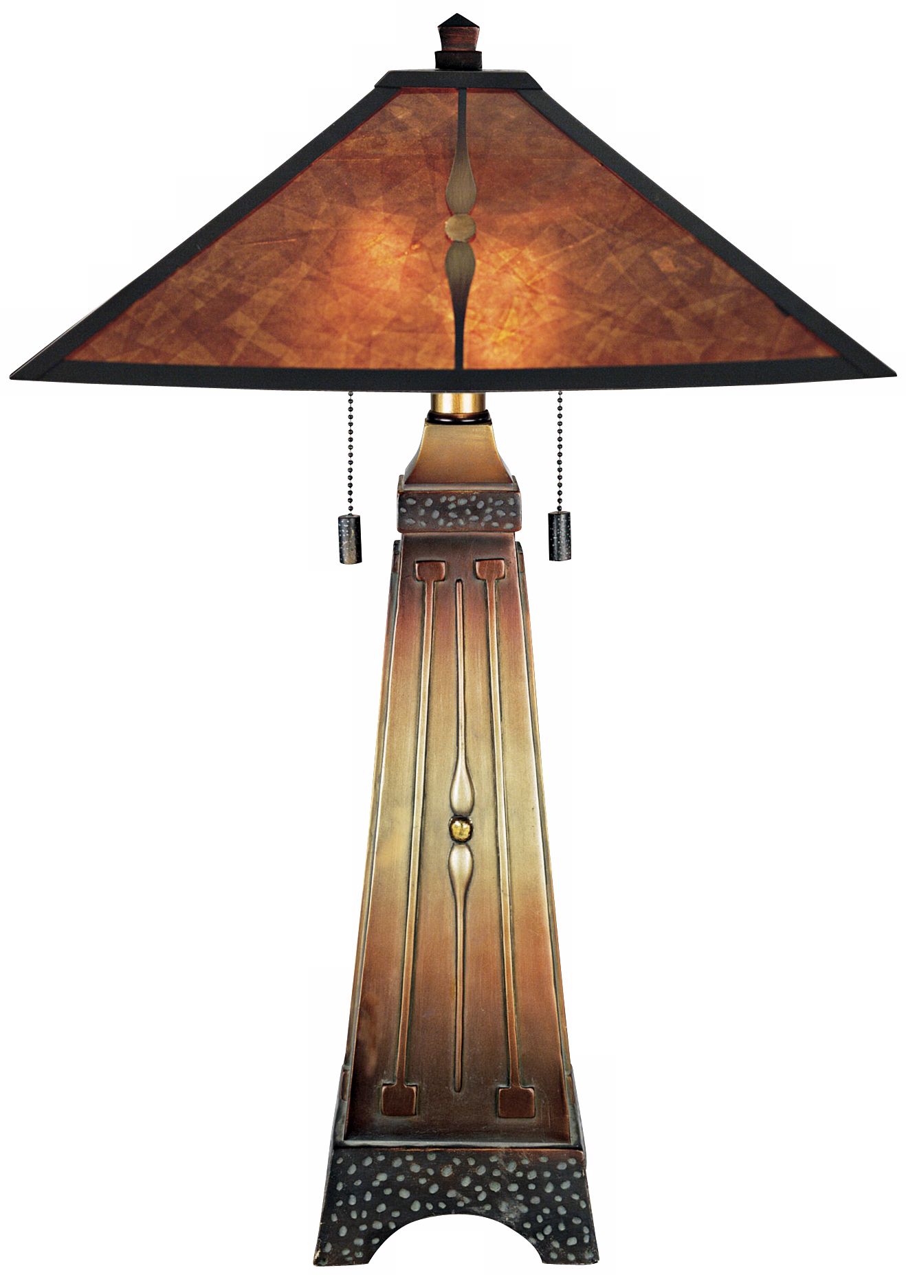 Amber Mica Table Lamp