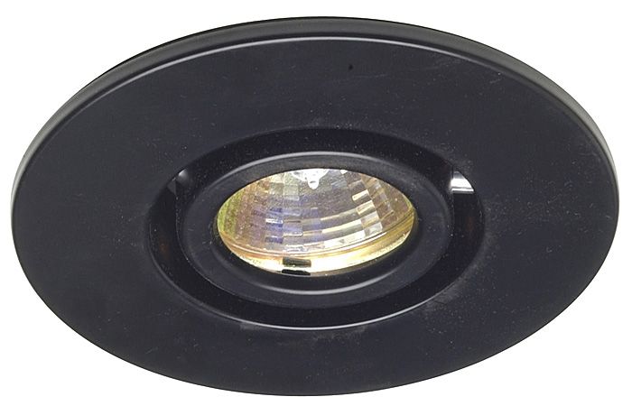 Juno 4" Low Voltage Black Gimbal Recessed Light Trim