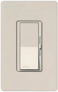 Lutron Diva SC 600W 3-Way Taupe Dimmer