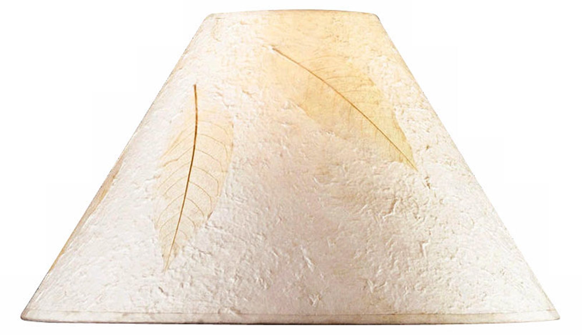 Leaf Impression Empire Rice Paper Shade 5x16x10.5 (Spider)