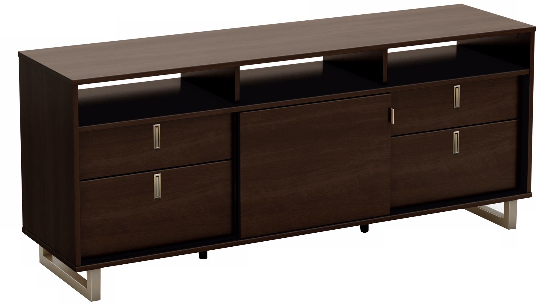 Uber 4-Drawer Mocha TV Stand