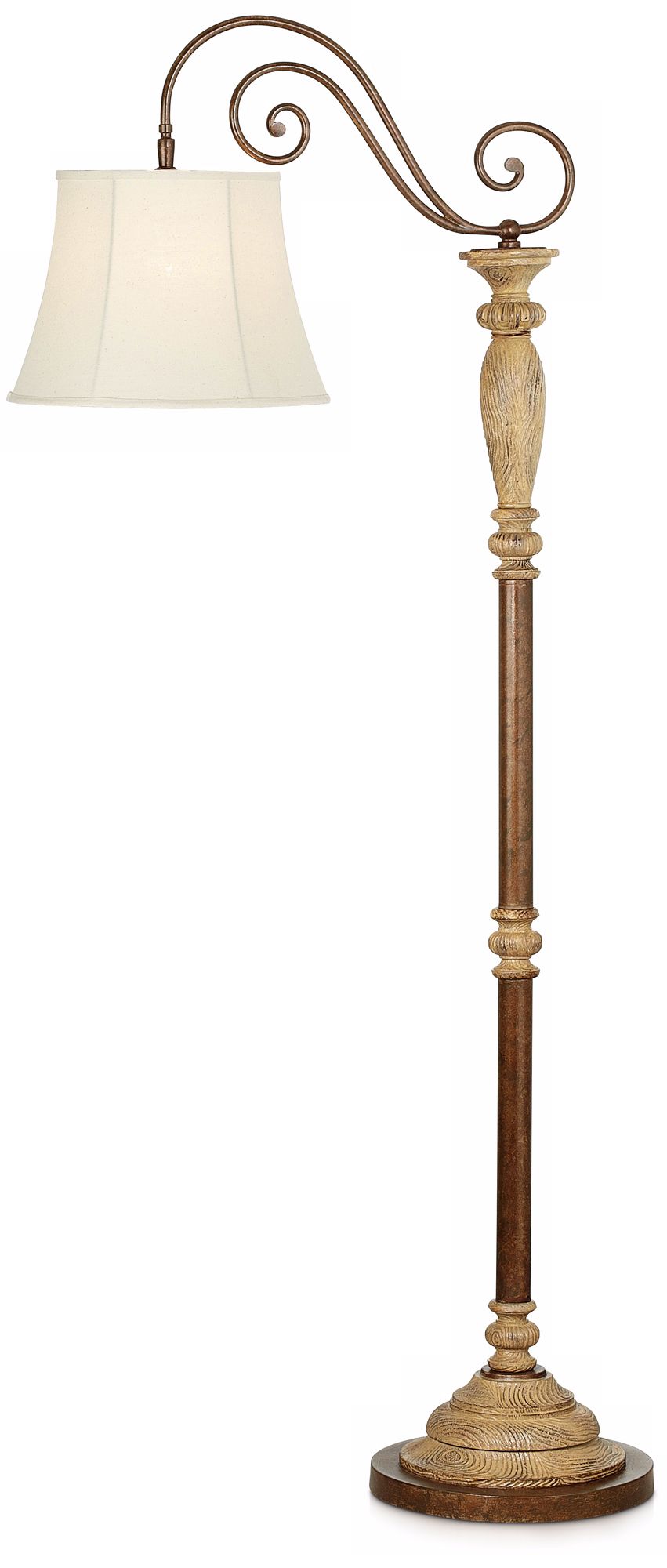 Kathy Ireland Grand Maison Downbridge Beige Floor Lamp