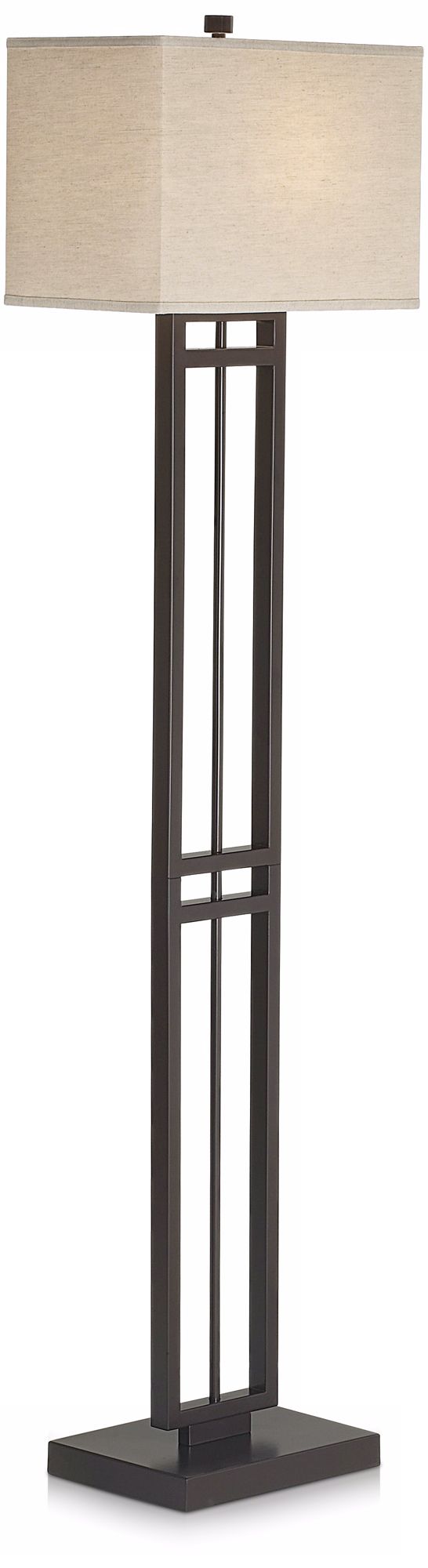 Central Loft Metal Bronze Floor Lamp