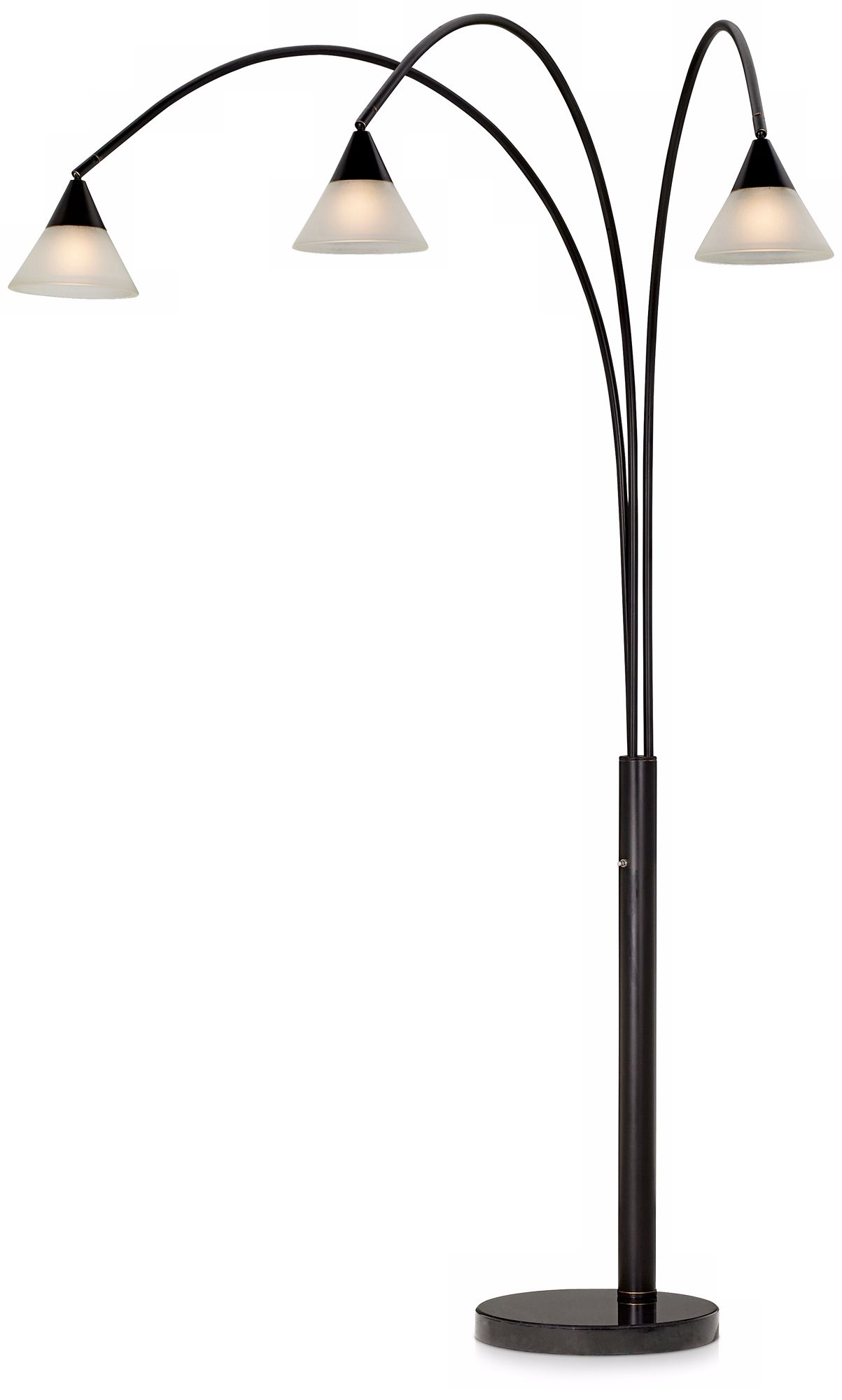 Archway 3-Light Dark Bronze Arc Floor Lamp