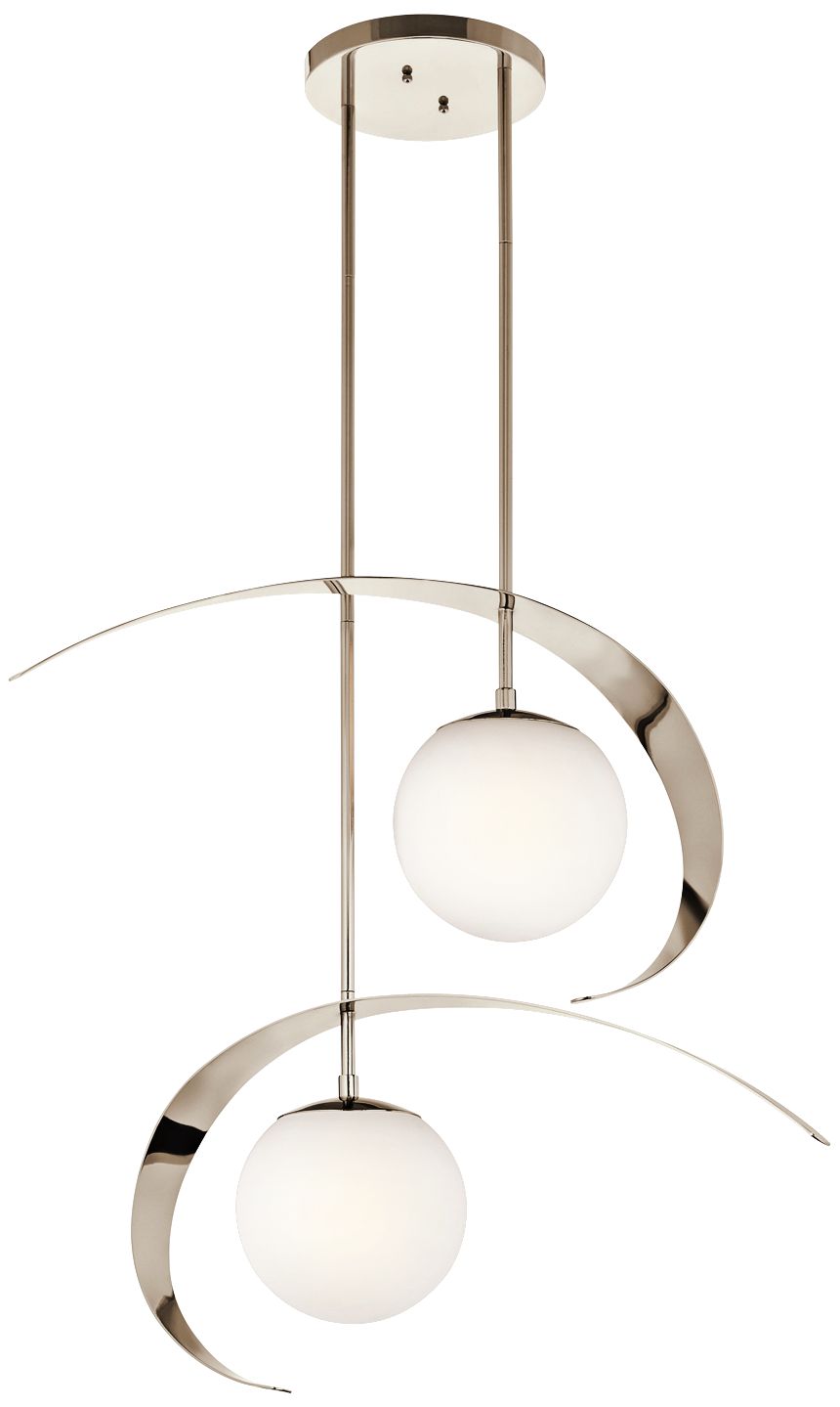 Kichler Escala Polished Nickel 14" Wide Multi Pendant Light