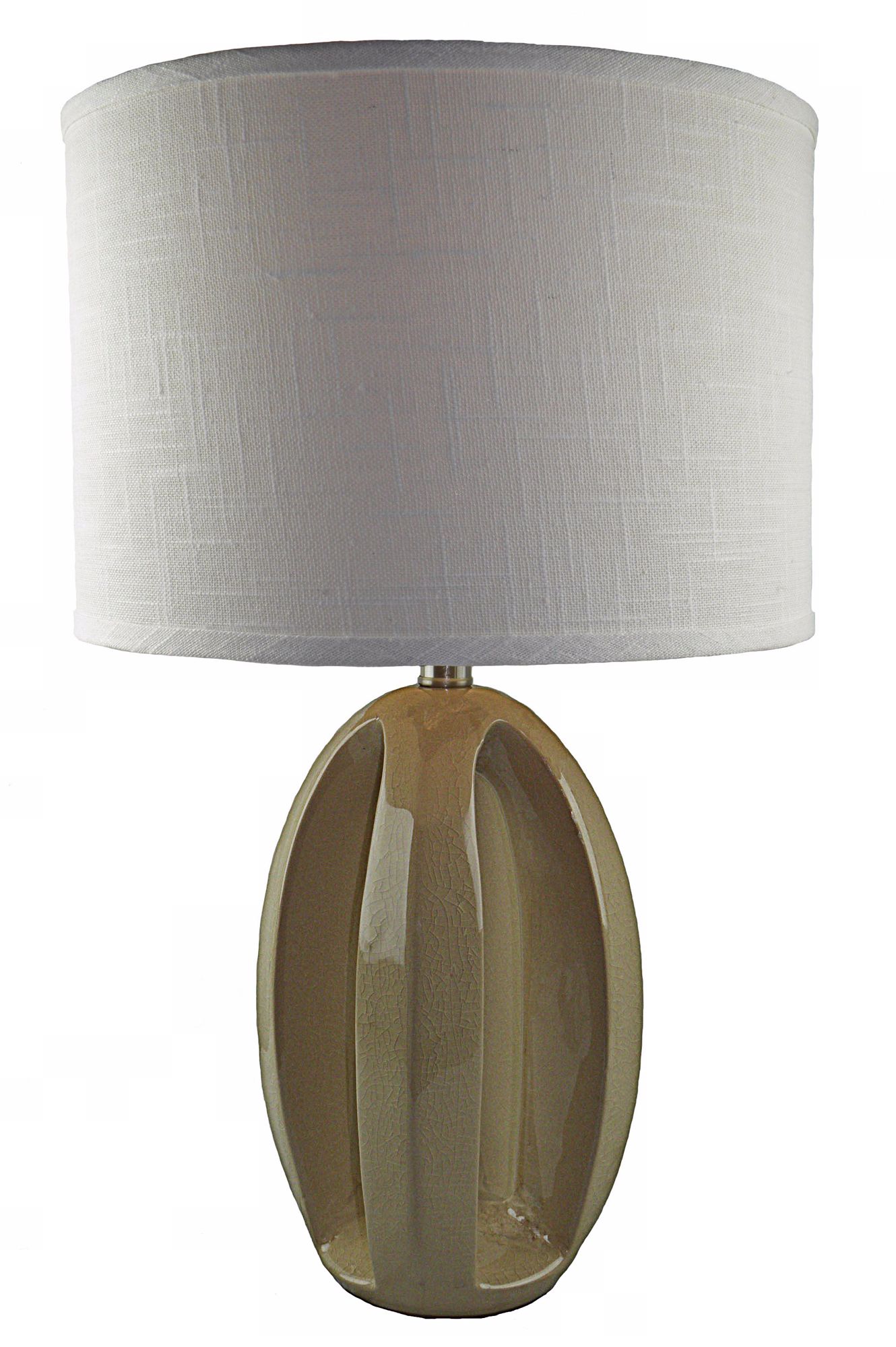 Tyle Beige Ceramic Table Lamp
