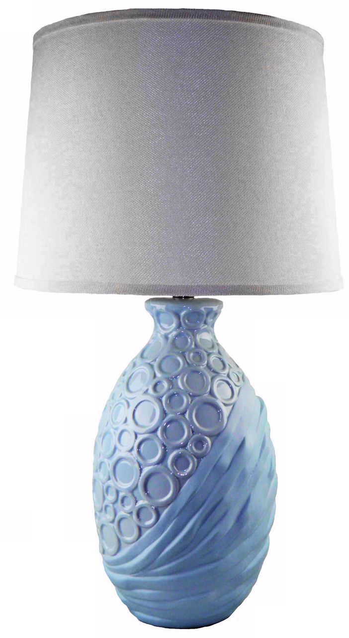 Tout Two-Tone Blue Ceramic Table Lamp