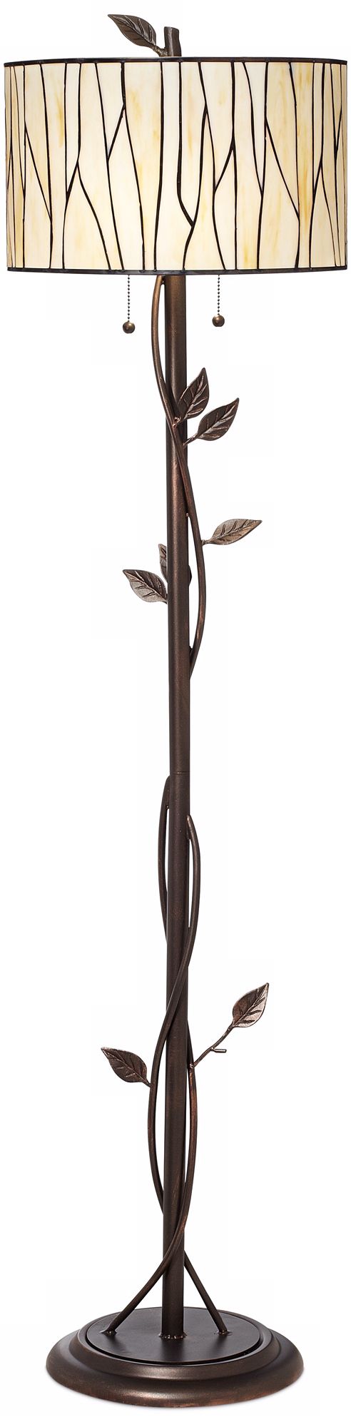 Modern Lodge Deep Bronze Vine Floor Lamp
