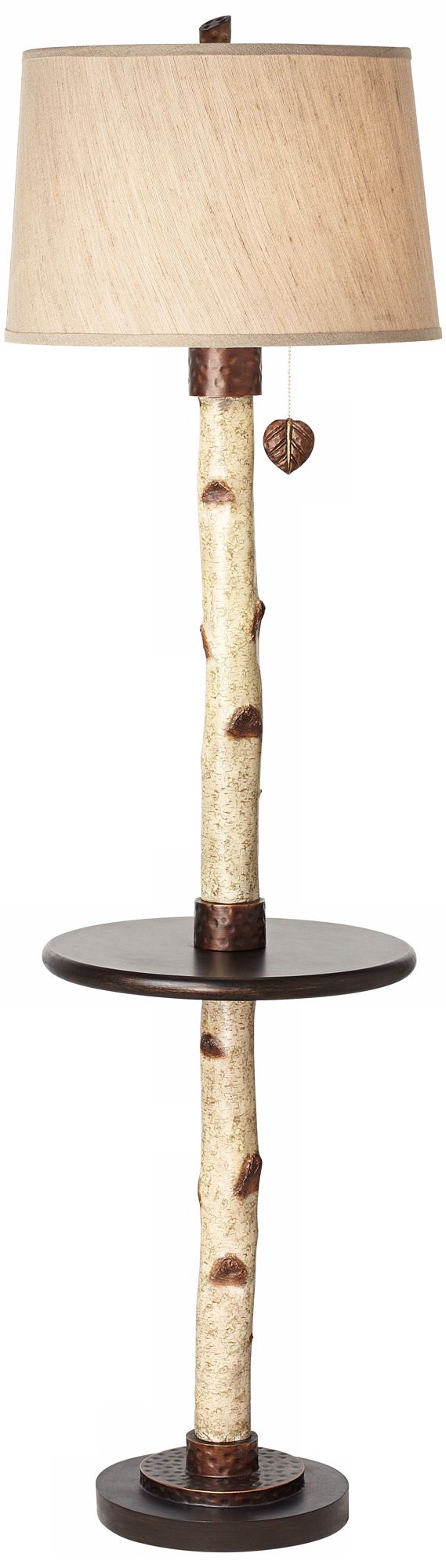 Birch Tree Tray Table Floor Lamp