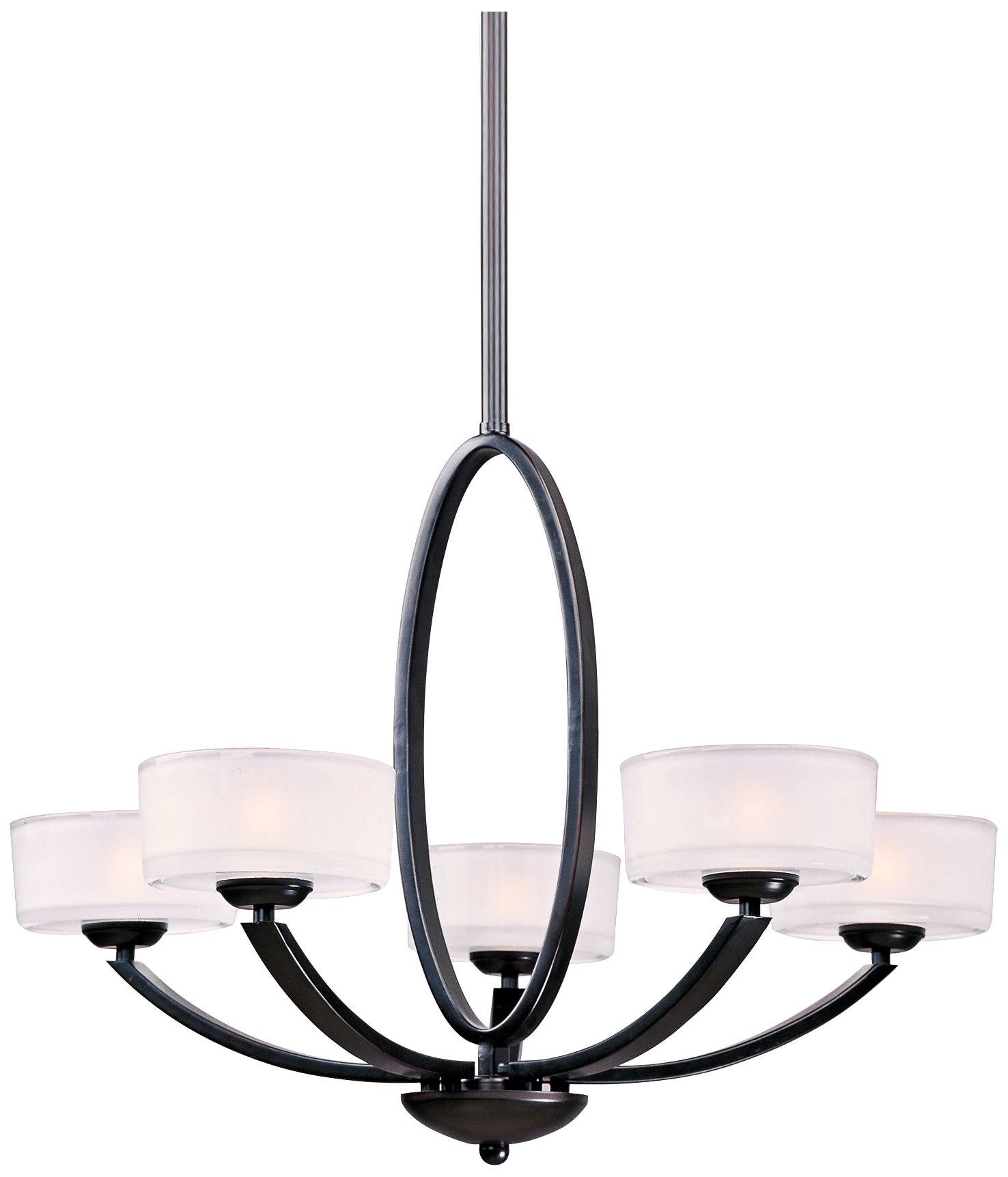 Maxim Elle 30" Wide 5-Light Oil-Rubbed Bronze Chandelier