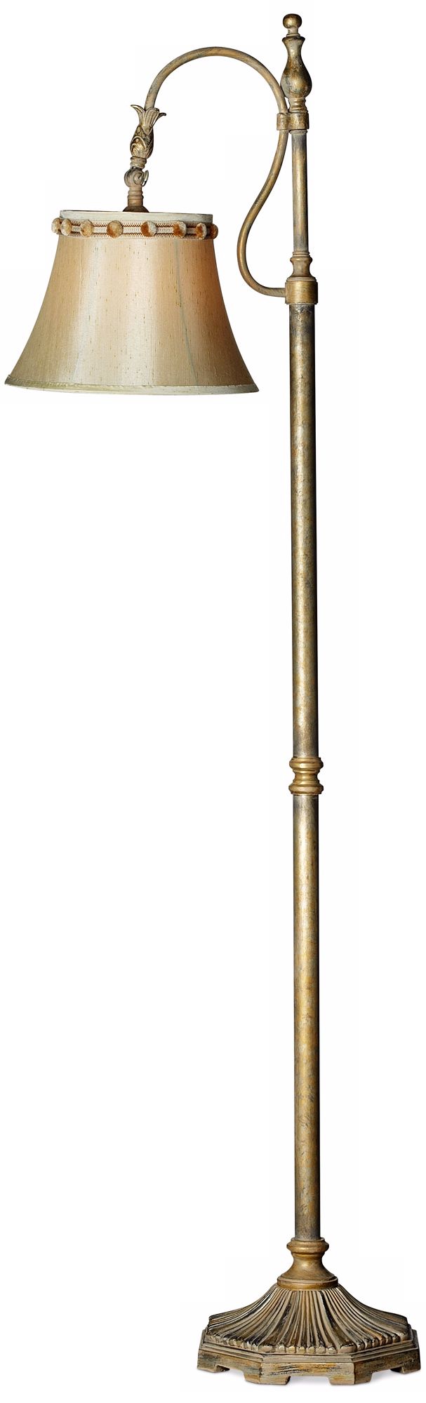 Kathy Ireland European Lamppost Silver/Gold Floor Lamp