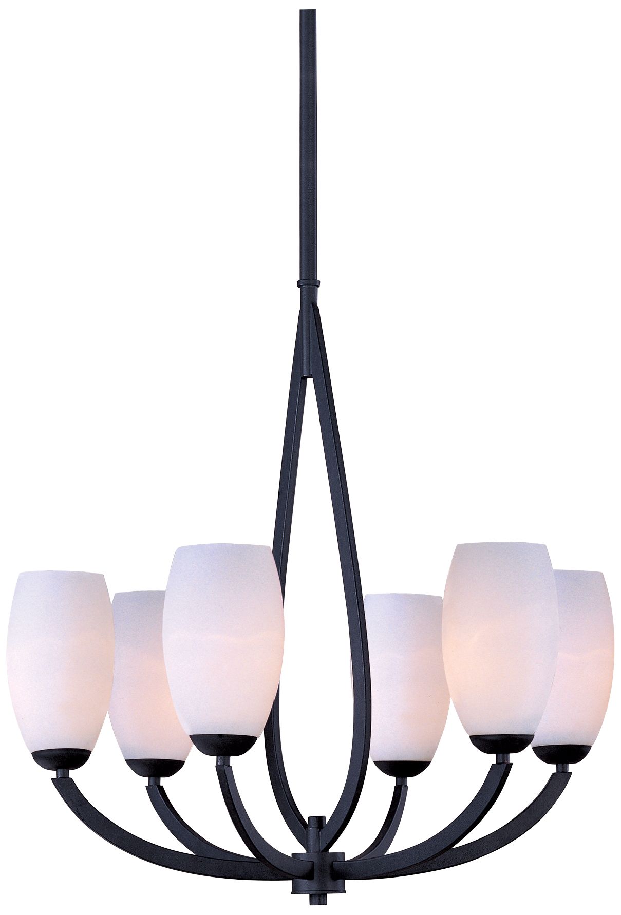 Maxim Elan 26 1/4" Wide 6-Light Textured Ebony Chandelier