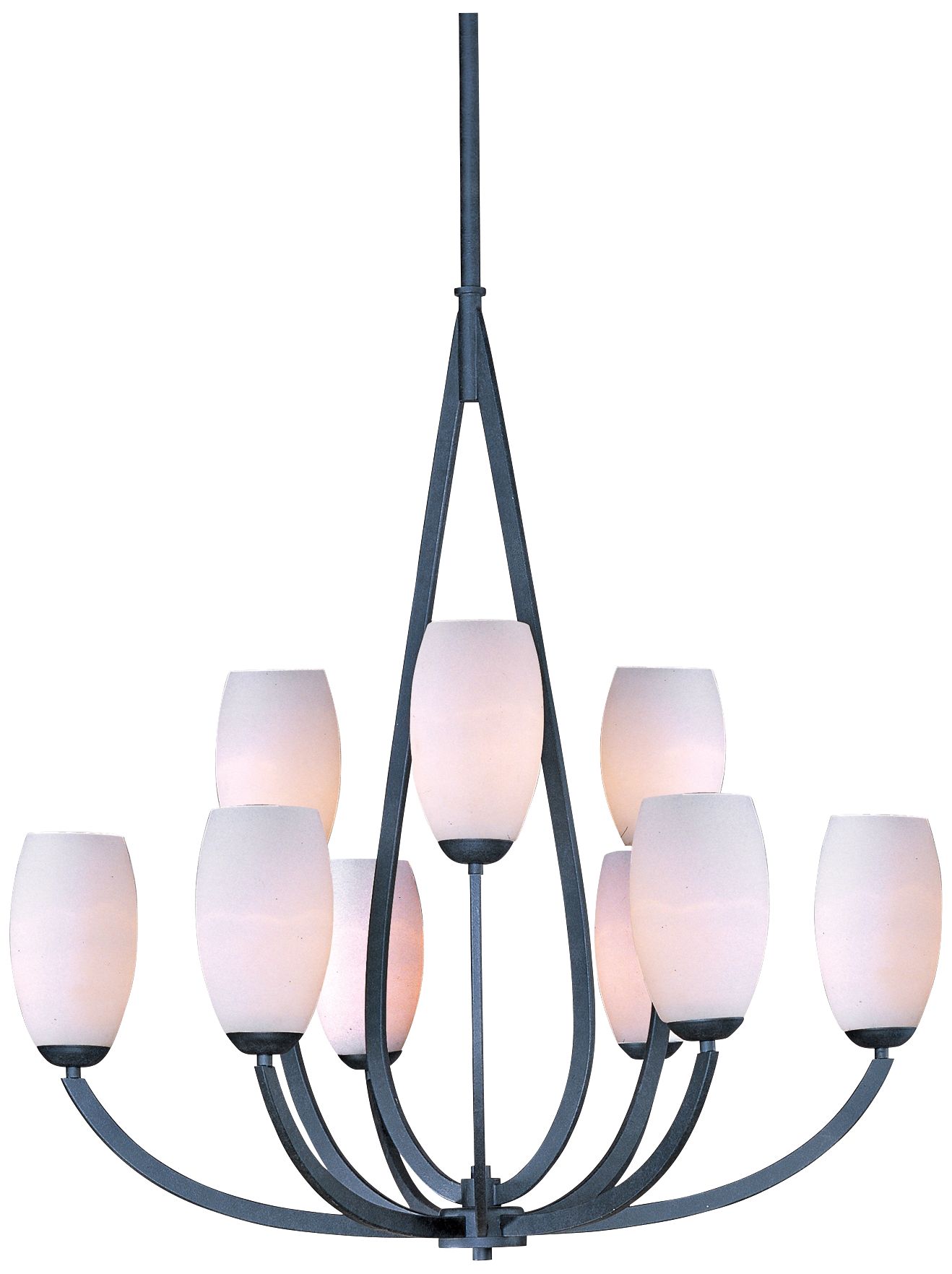 Maxim Elan 34 1/2" Wide 9-Light Textured Ebony Chandelier
