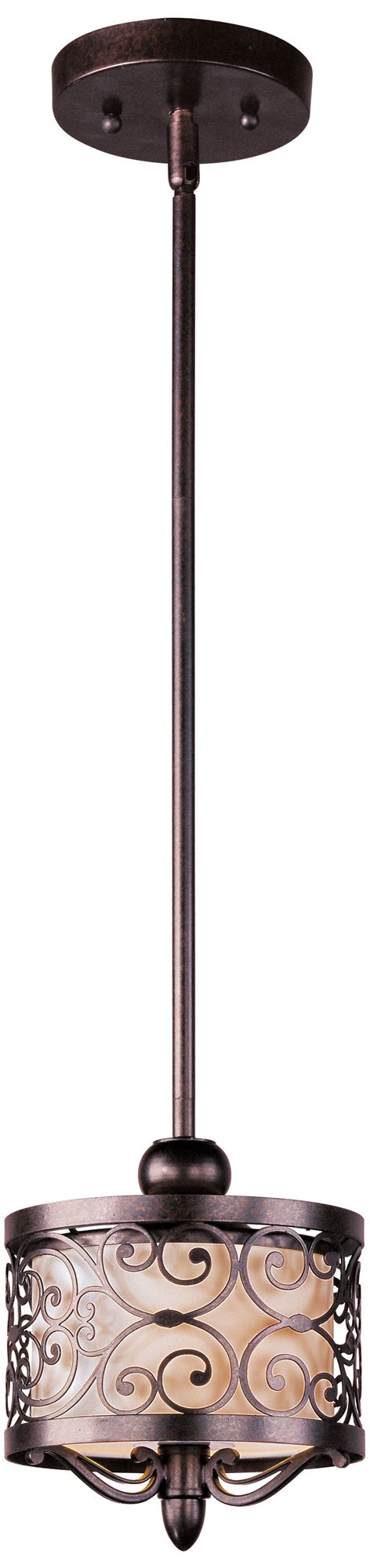 Maxim Mondrian 13" High Umber Bronze Mini Pendant Light